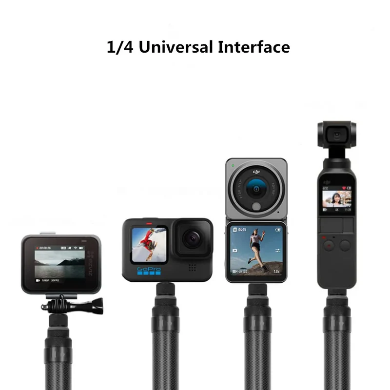 1/4 Screw For Insta360 Invisible Selfie Stick For Insta 360 X3 / ONE X2 / ONE RS / R / GO 2 For GoPro DJI ACTION Accessories