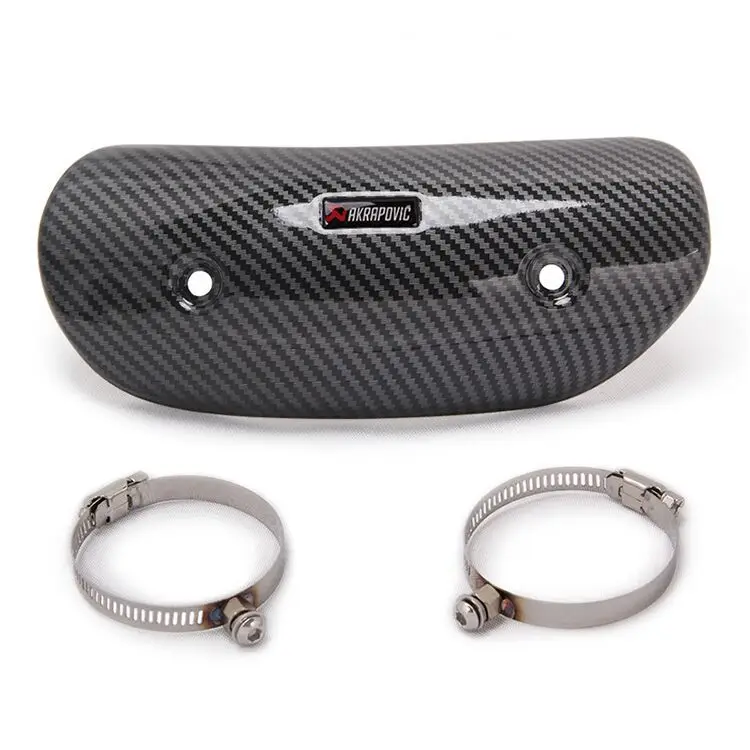 Motorcycle Exhaust Pipe Carbon Fiber Protector Heat Shield Cover Guard Anti-scalding Cover For CB650F MT07 TMAX530 CB400 XMAX300