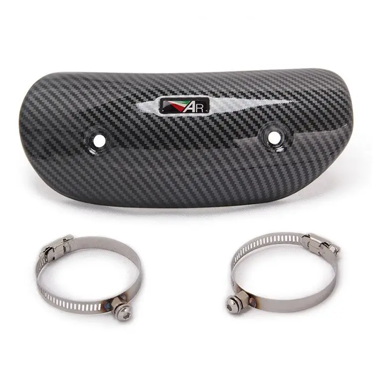 Motorcycle Exhaust Pipe Carbon Fiber Protector Heat Shield Cover Guard Anti-scalding Cover For CB650F MT07 TMAX530 CB400 XMAX300