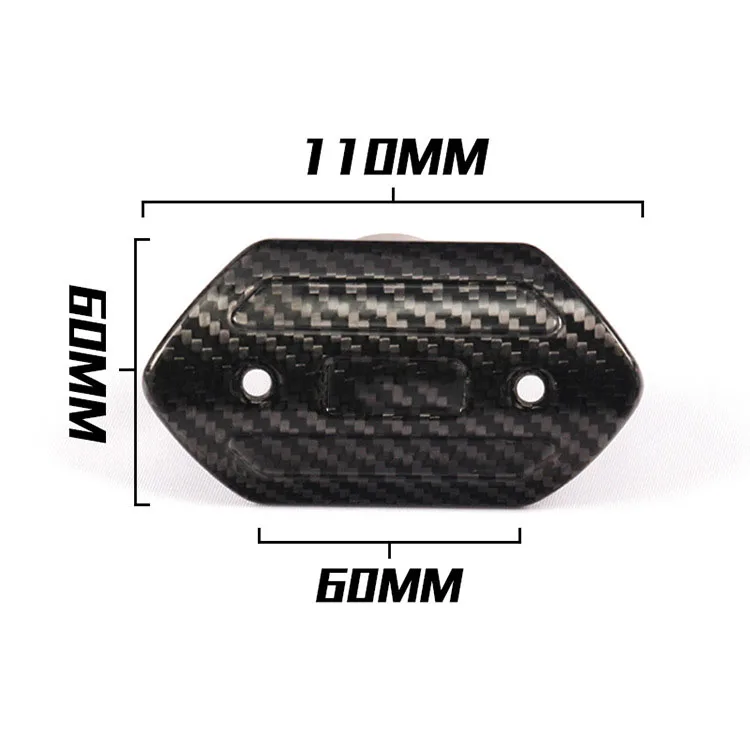 Motorcycle Exhaust Pipe Carbon Fiber Protector Heat Shield Cover Guard Anti-scalding Cover For CB650F MT07 TMAX530 CB400 XMAX300