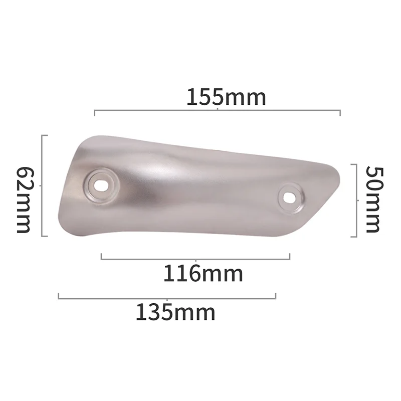 Universal Motorcycle Exhaust Heat Shield Cover Muffler Link Pipe Protector Guard Anti-scalding Cover For YAMAHA Honda SUZUKI BMW