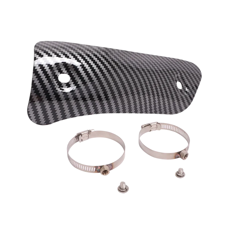 Universal Motorcycle Exhaust Heat Shield Cover Muffler Link Pipe Protector Guard Anti-scalding Cover For YAMAHA Honda SUZUKI BMW