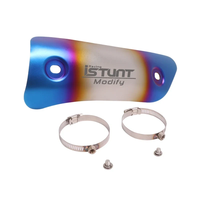 Universal Motorcycle Exhaust Heat Shield Cover Muffler Link Pipe Protector Guard Anti-scalding Cover For YAMAHA Honda SUZUKI BMW