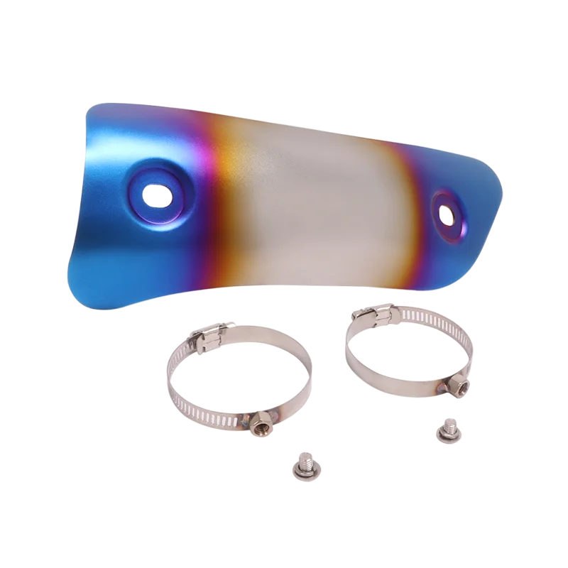 Universal Motorcycle Exhaust Heat Shield Cover Muffler Link Pipe Protector Guard Anti-scalding Cover For YAMAHA Honda SUZUKI BMW