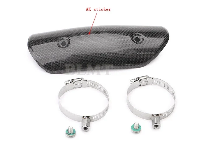 Motorcycle Exhaust pipe Muffler tube Cover Carbon Fiber Color Protector Heat Shield Cover Guard