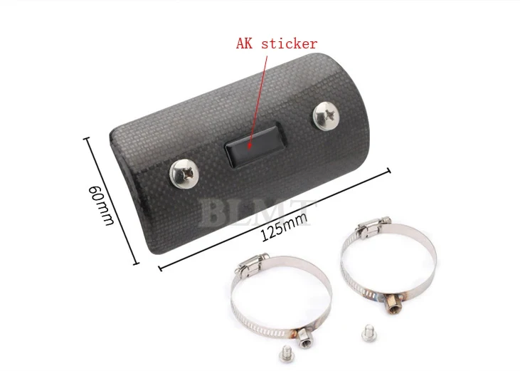 Motorcycle Exhaust pipe Muffler tube Cover Carbon Fiber Color Protector Heat Shield Cover Guard