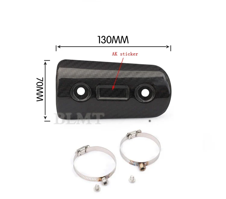 Motorcycle Exhaust pipe Muffler tube Cover Carbon Fiber Color Protector Heat Shield Cover Guard