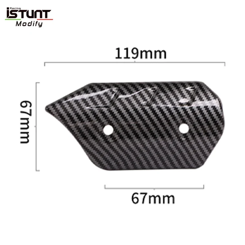Motorcycle Exhaust Pipe Carbon Fiber Protector Heat Shield Cover Guard Anti-scalding Cover For MSX125 NVX SMAX155 Z900 CBR300 R6