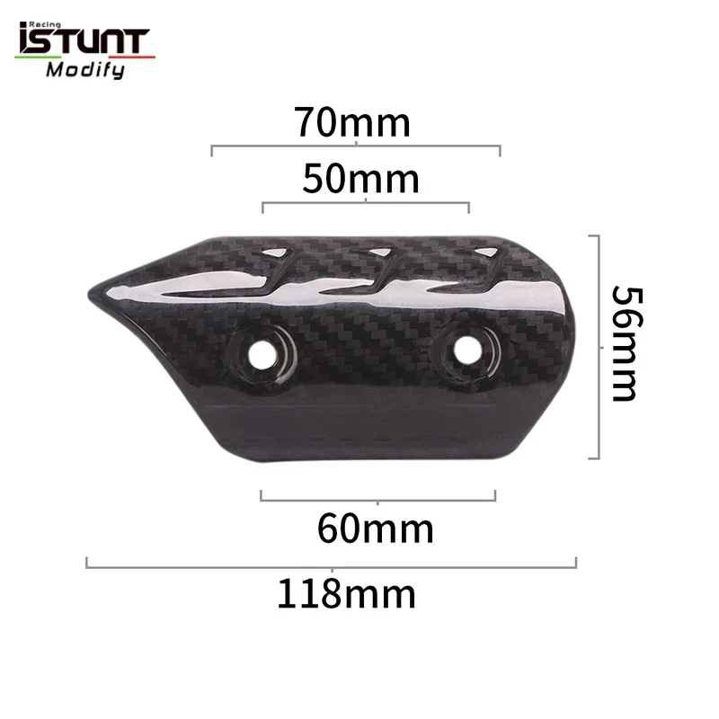 Motorcycle Exhaust Pipe Carbon Fiber Protector Heat Shield Cover Guard Anti-scalding Cover For MSX125 NVX SMAX155 Z900 CBR300 R6