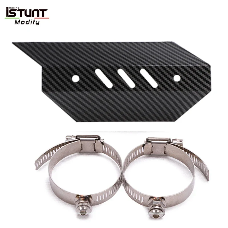 Motorcycle Exhaust Pipe Carbon Fiber Protector Heat Shield Cover Guard Anti-scalding Cover For MSX125 NVX SMAX155 Z900 CBR300 R6
