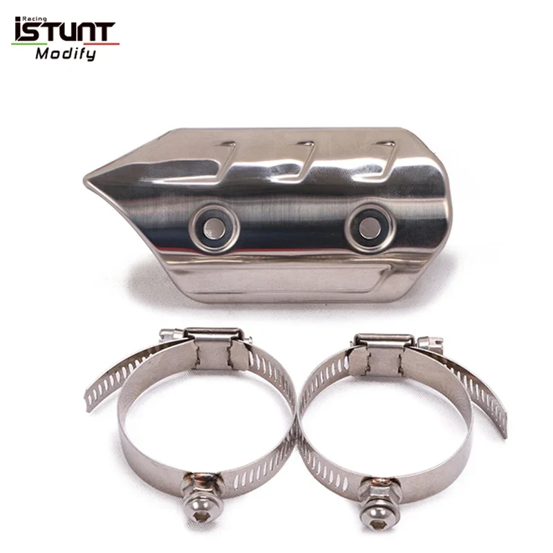 Motorcycle Exhaust Pipe Carbon Fiber Protector Heat Shield Cover Guard Anti-scalding Cover For MSX125 NVX SMAX155 Z900 CBR300 R6