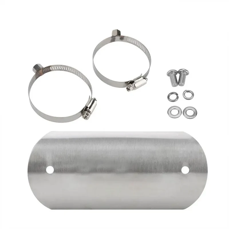 Universal Motorcycle Exhaust Middle Pipe Heat Shield Link Tube Protector Cover Heel Anti-Scalding Guard Motorbike Accessories
