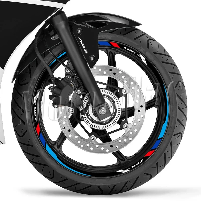 For Honda CBR 400 600RR 650R 1000RR 250R 500r CB650F Motorcycle Wheel Rim Sticker Decal Reflective Stripe Tape Accessories