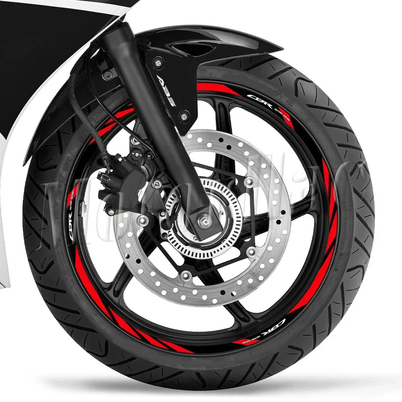 For Honda CBR 400 600RR 650R 1000RR 250R 500r CB650F Motorcycle Wheel Rim Sticker Decal Reflective Stripe Tape Accessories