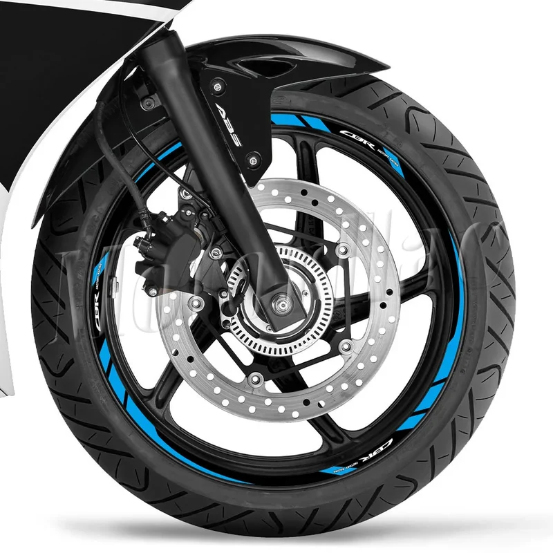 For Honda CBR 400 600RR 650R 1000RR 250R 500r CB650F Motorcycle Wheel Rim Sticker Decal Reflective Stripe Tape Accessories