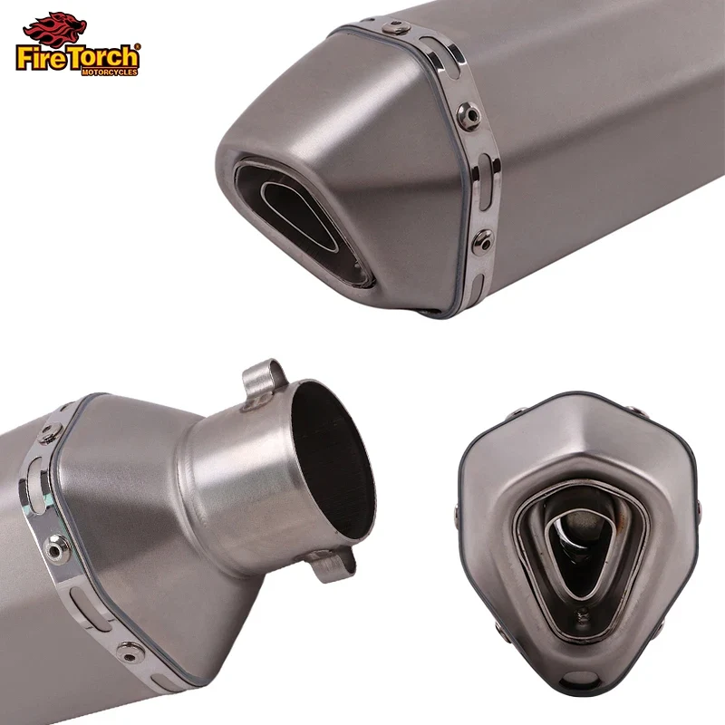 For Kawasaki ER6N ER6F Versys 650 Z650 Ninja650 2012 - 2023 Motorcycle Full Exhaust System Muffler Pipe Front Connect Link Tube