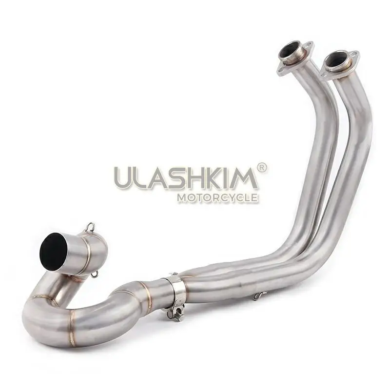 Motorcycle Exhaust Muffler Middle Link Pipe Full System Slip On For kawasaki NINJA650R ninja650 Z650 2017 2018