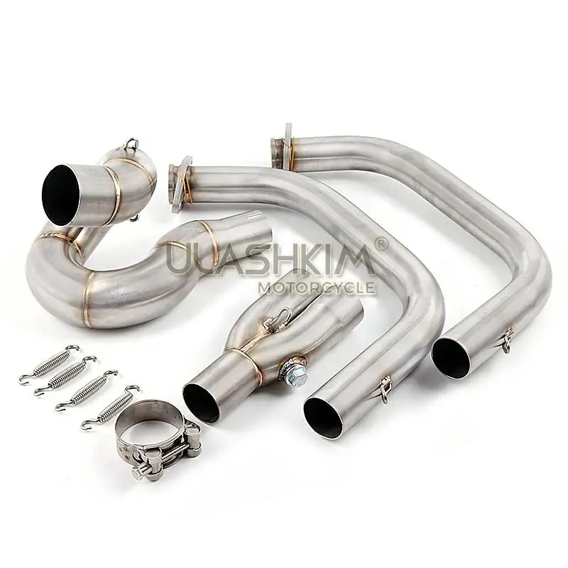 Motorcycle Exhaust Muffler Middle Link Pipe Full System Slip On For kawasaki NINJA650R ninja650 Z650 2017 2018