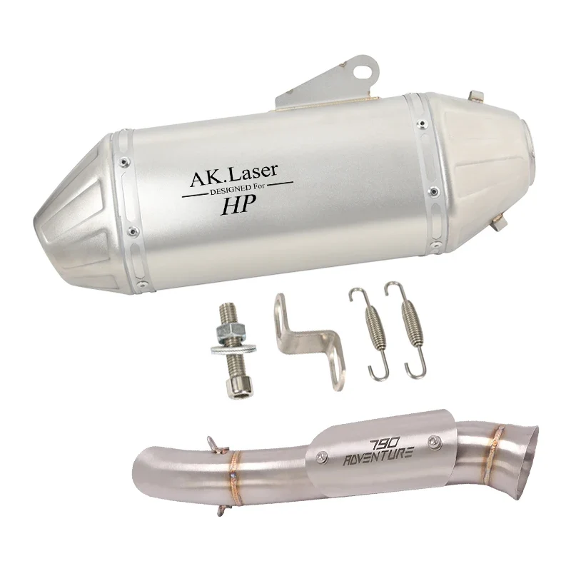 Motorcycle Exhaust Full System Link Pipe Slip On For KTM 790 890 adv 2019-2022 For CFMOTO 800MT 2021-2022 Modified Moto Escape