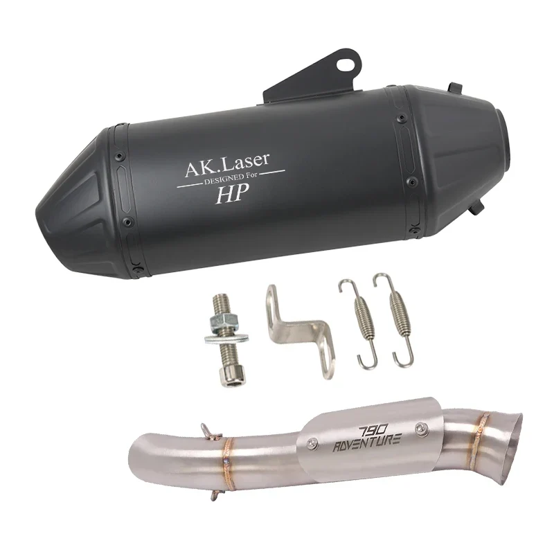 Motorcycle Exhaust Full System Link Pipe Slip On For KTM 790 890 adv 2019-2022 For CFMOTO 800MT 2021-2022 Modified Moto Escape