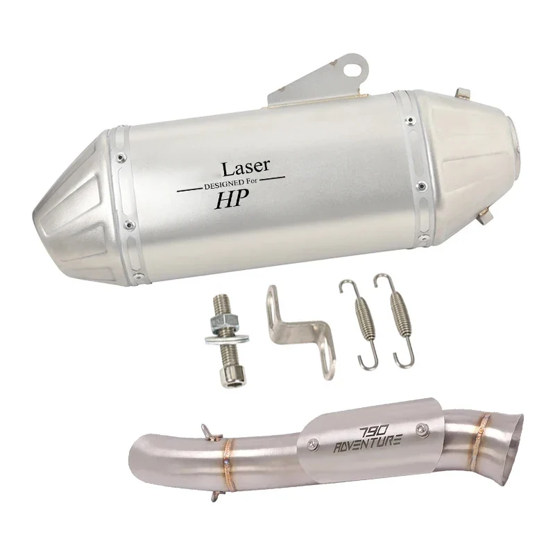 Motorcycle Exhaust Full System Link Pipe Slip On For KTM 790 890 adv 2019-2022 For CFMOTO 800MT 2021-2022 Modified Moto Escape