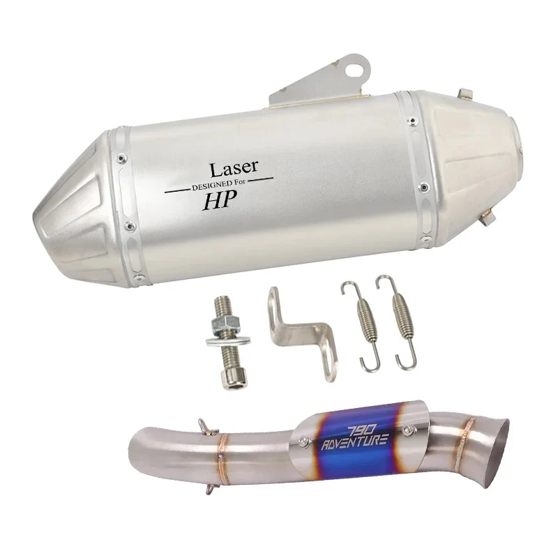 Motorcycle Exhaust Full System Link Pipe Slip On For KTM 790 890 adv 2019-2022 For CFMOTO 800MT 2021-2022 Modified Moto Escape