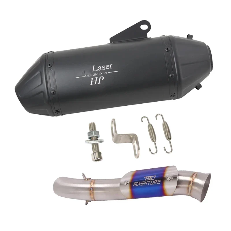 Motorcycle Exhaust Full System Link Pipe Slip On For KTM 790 890 adv 2019-2022 For CFMOTO 800MT 2021-2022 Modified Moto Escape