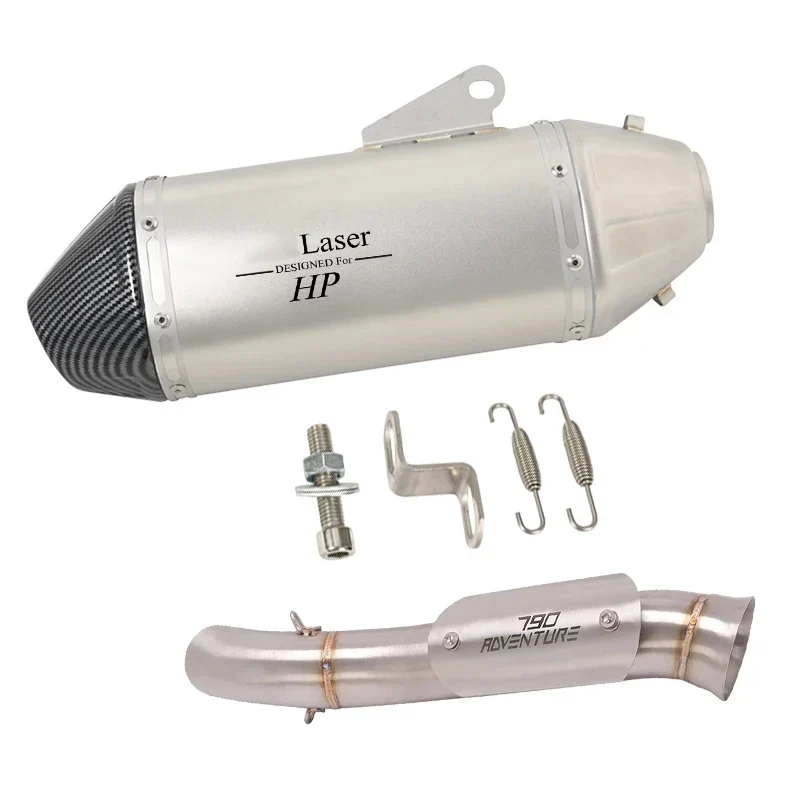 Motorcycle Exhaust Full System Link Pipe Slip On For KTM 790 890 adv 2019-2022 For CFMOTO 800MT 2021-2022 Modified Moto Escape