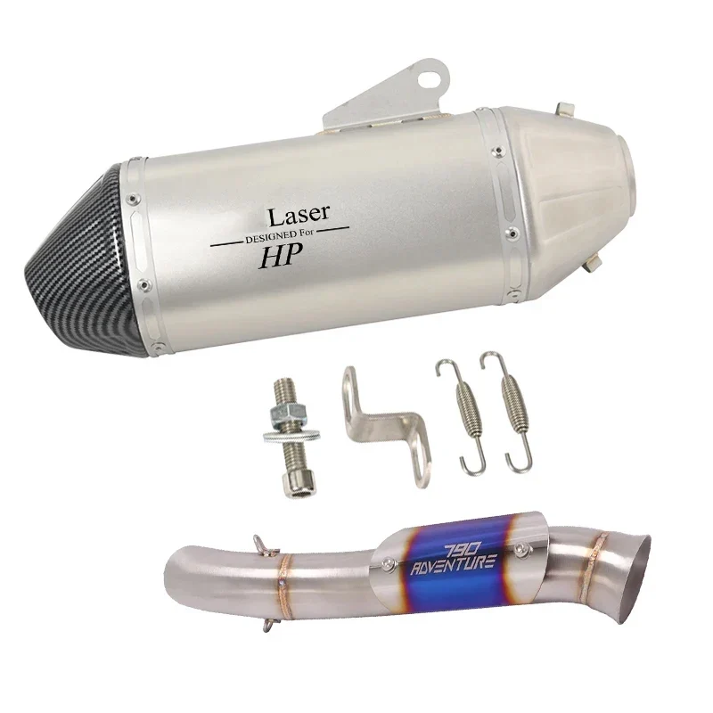 Motorcycle Exhaust Full System Link Pipe Slip On For KTM 790 890 adv 2019-2022 For CFMOTO 800MT 2021-2022 Modified Moto Escape