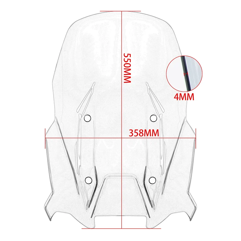 For Aprilia Tuareg660 2022-2023 Motorcycle Touring Windshield Windscreen Wind Deflector Shield Screen TUAREG 660 Accessories