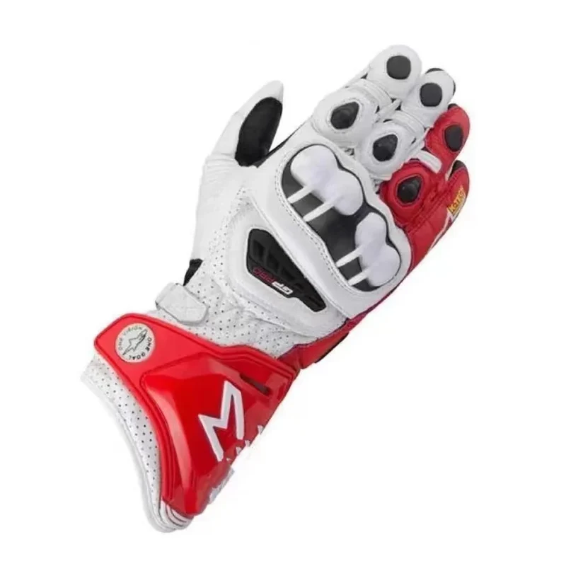 Motorcycle Motocross gloves A leather gloves long motorcycle riding touch screen gloves, motorcycle rider gloves