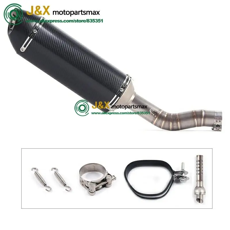 Slip On For Suzuki GSXR1000 GSX R1000 GSXR 1000 Motorcycle Exhaust Adapter Middle Link Pipe Escape Muffler Tube Exhaust
