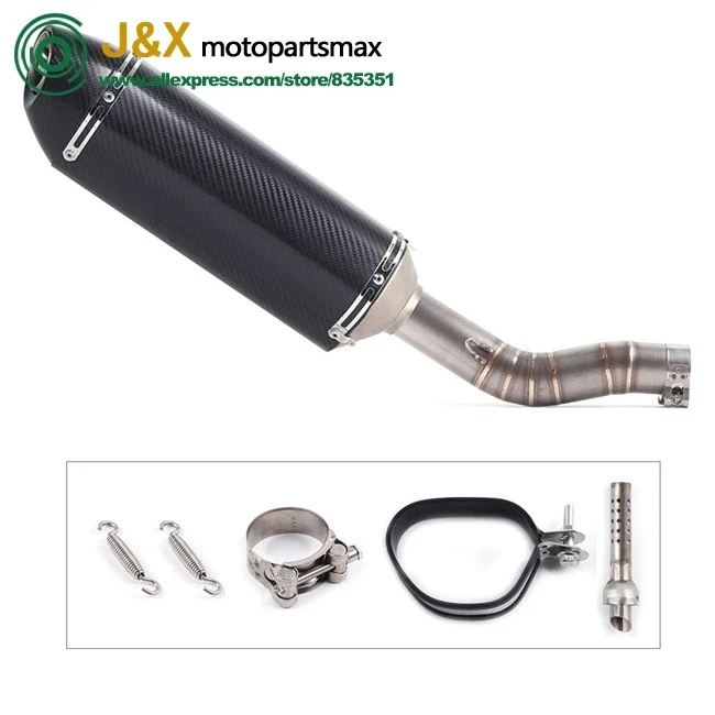 Slip On For Suzuki GSXR1000 GSX R1000 GSXR 1000 Motorcycle Exhaust Adapter Middle Link Pipe Escape Muffler Tube Exhaust