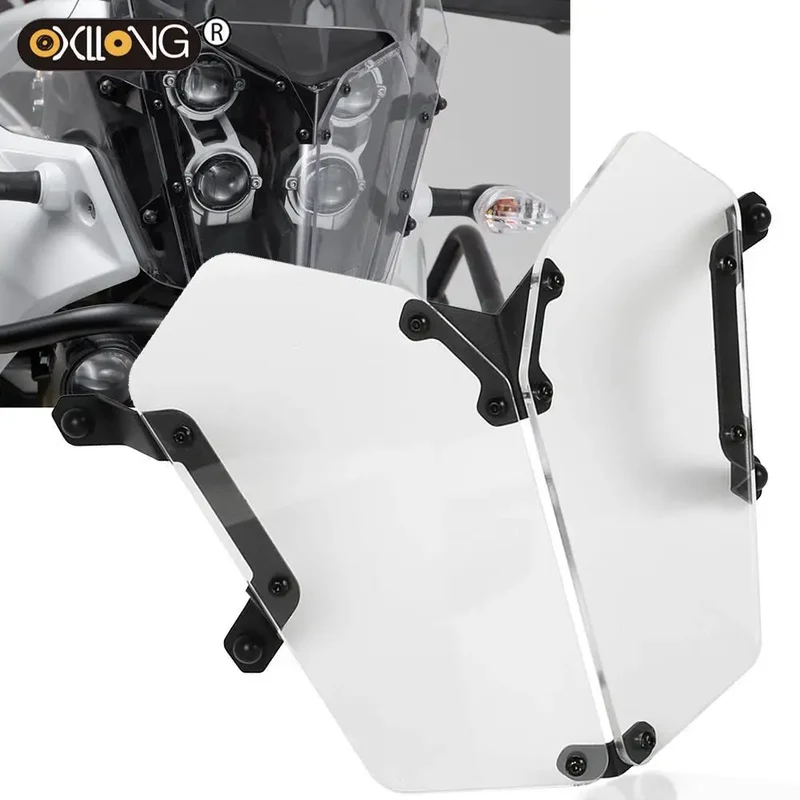 For YAMAHA Tenere 700 Headlight Gear Shift Lever Protective Water Pump cover Brake Skid plate bash frame guard Clamps Tenere700