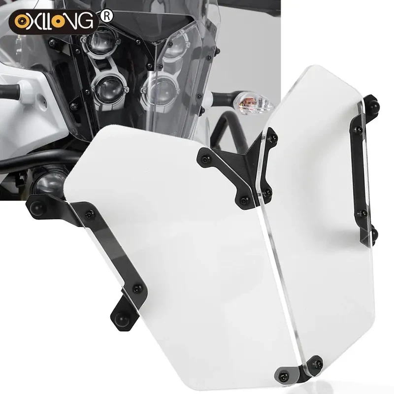 For YAMAHA Tenere 700 Headlight Gear Shift Lever Protective Water Pump cover Brake Skid plate bash frame guard Clamps Tenere700