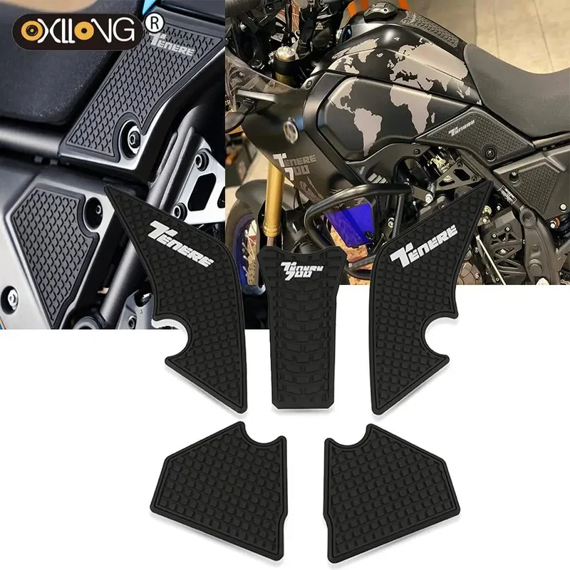 For YAMAHA Tenere 700 Headlight Gear Shift Lever Protective Water Pump cover Brake Skid plate bash frame guard Clamps Tenere700