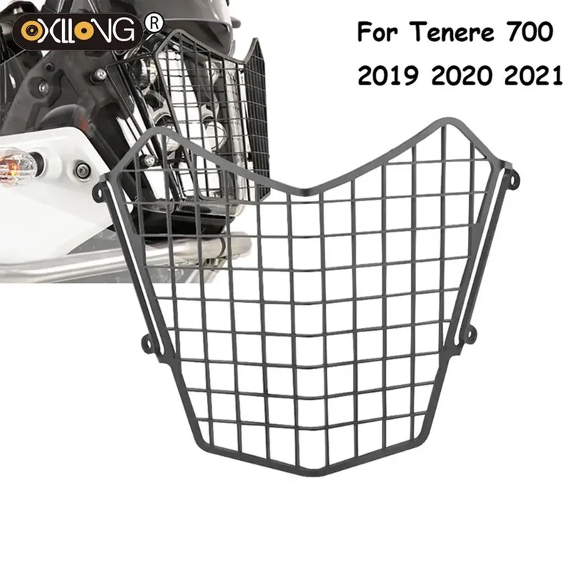 For YAMAHA Tenere 700 Headlight Gear Shift Lever Protective Water Pump cover Brake Skid plate bash frame guard Clamps Tenere700