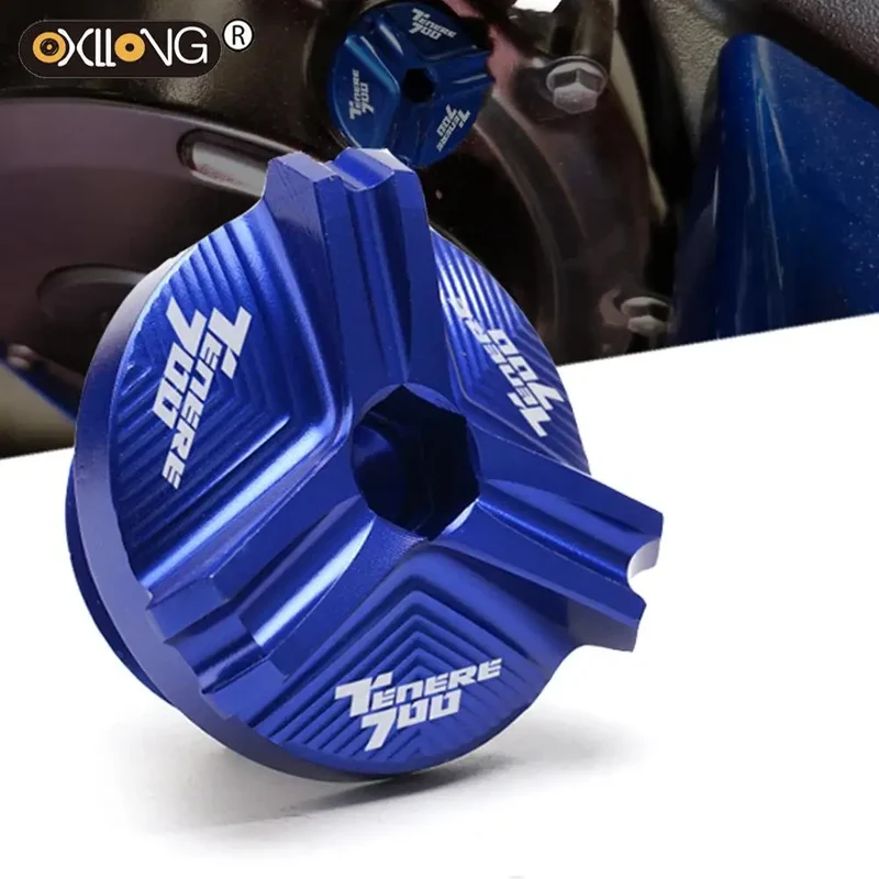 For YAMAHA Tenere 700 Headlight Gear Shift Lever Protective Water Pump cover Brake Skid plate bash frame guard Clamps Tenere700