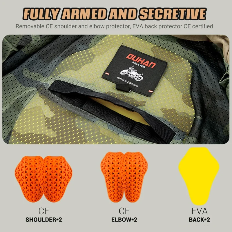 Waterproof Motorcycle Jackets CE Certified Protective Equipment Wear-resisting Breathable Motocross Chaqueta