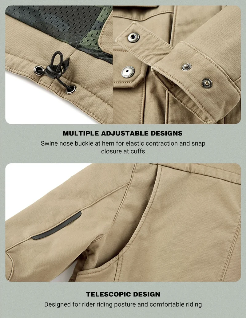 Waterproof Motorcycle Jackets CE Certified Protective Equipment Wear-resisting Breathable Motocross Chaqueta