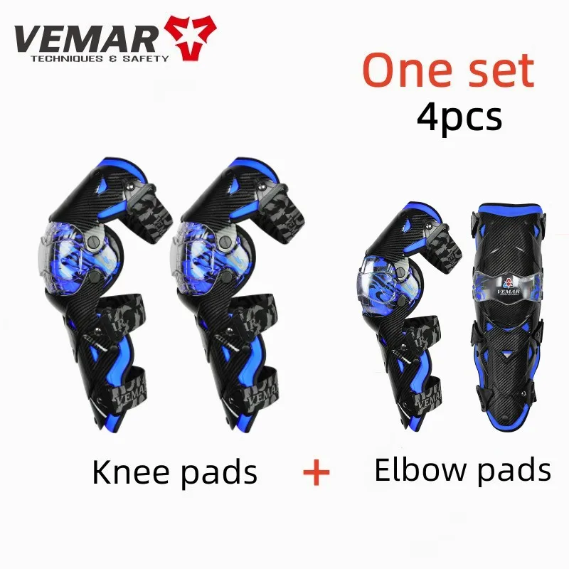 VEMAR Elbow Protector Knee Brace Motorcycle Accesorios Motocross Racing Riding Outdoor Sports Bike Protective Gear Knee Pads