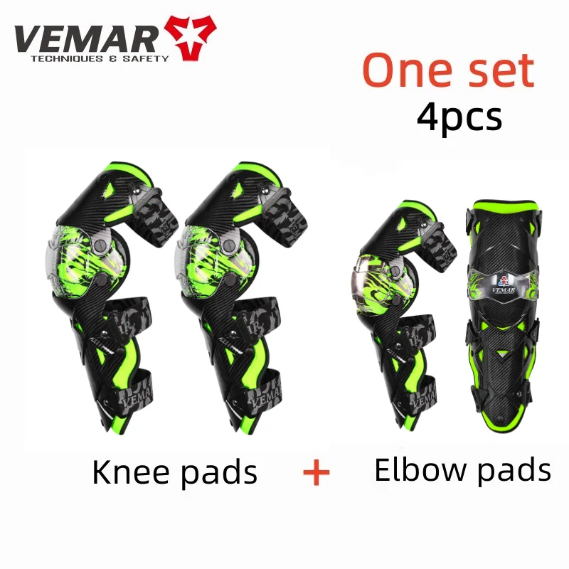 VEMAR Elbow Protector Knee Brace Motorcycle Accesorios Motocross Racing Riding Outdoor Sports Bike Protective Gear Knee Pads