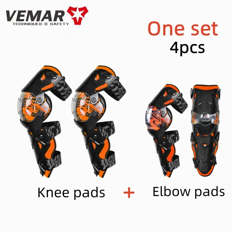 VEMAR Elbow Protector Knee Brace Motorcycle Accesorios Motocross Racing Riding Outdoor Sports Bike Protective Gear Knee Pads