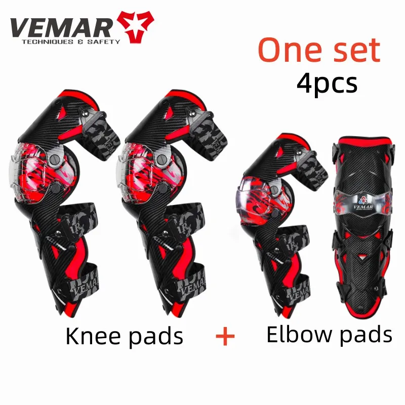 VEMAR Elbow Protector Knee Brace Motorcycle Accesorios Motocross Racing Riding Outdoor Sports Bike Protective Gear Knee Pads