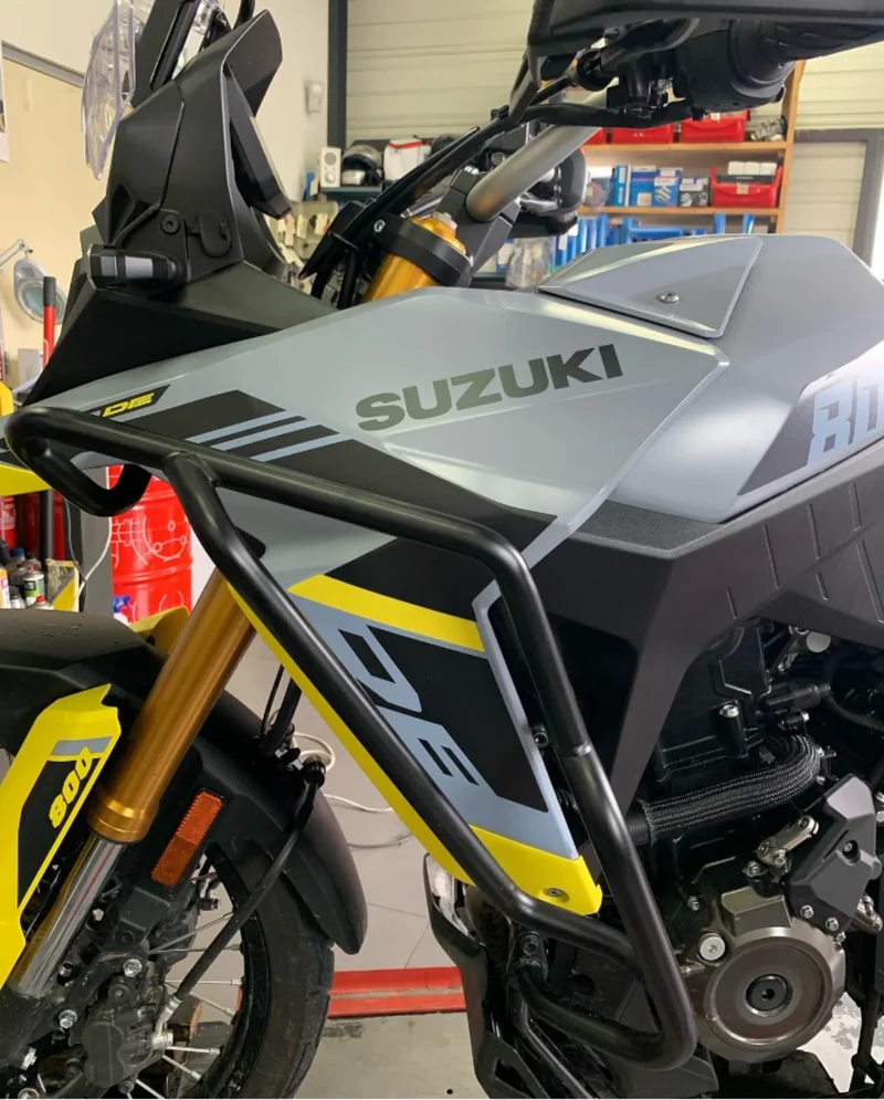 For Suzuki V-STROM DL800 DE DL800DE 2023 Motorcycle Engine Guard Crash Bar Tank Bumper Protector Bar DL 800DE For Suzuki V-STR