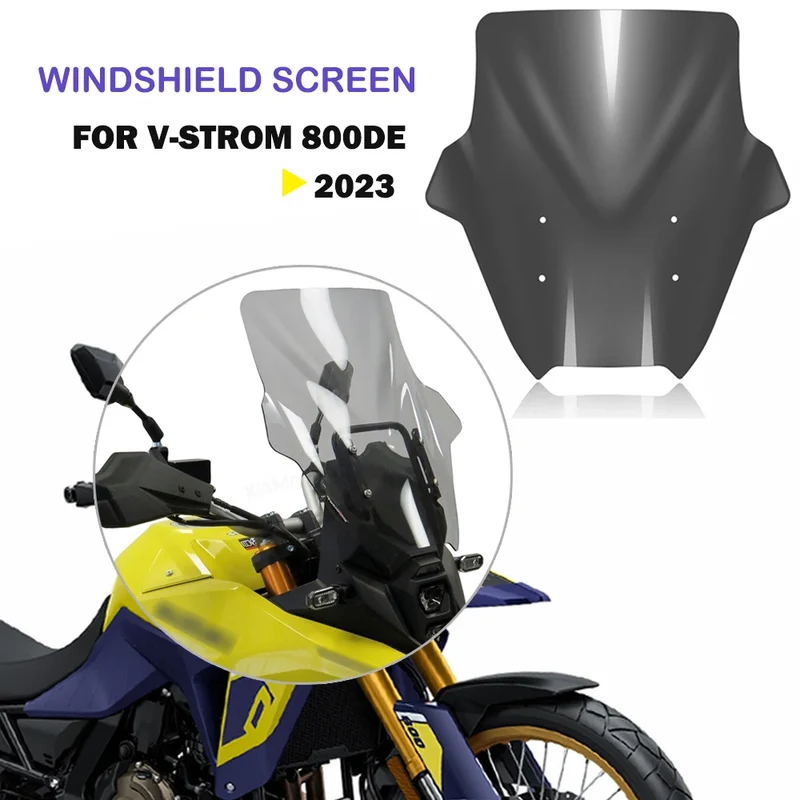 For V-STROM 800DE Windshield Accessories Motorcycle Windscreen Wind Shield Screen Deflector Spoiler Protector v strom 800de 2023