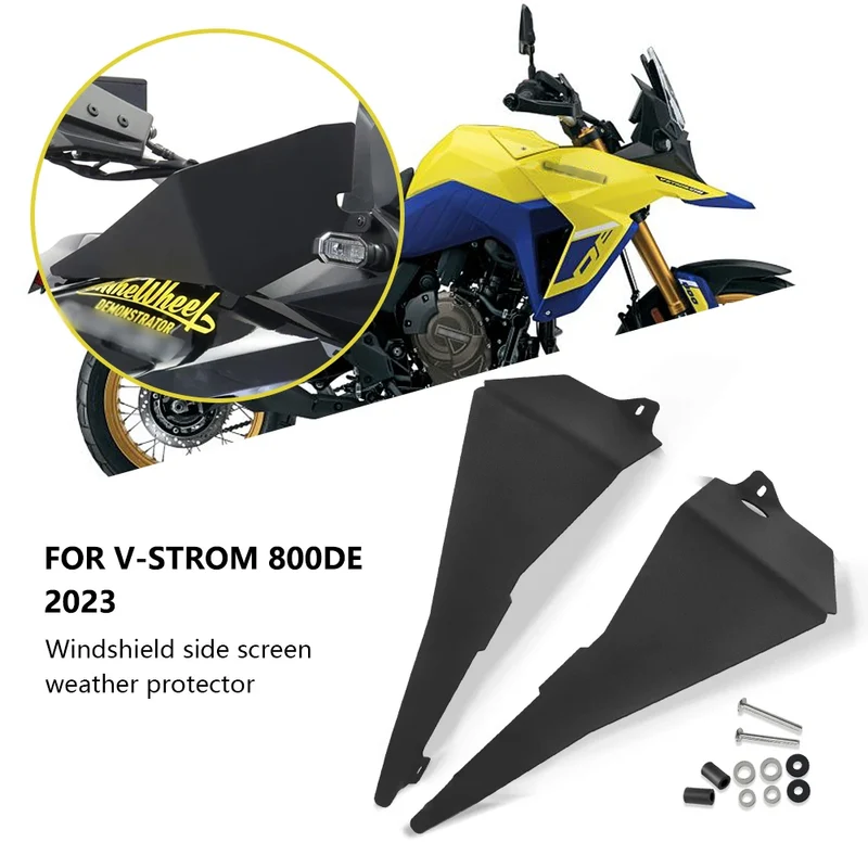 For v strom 800de 2023 new Motorcycle Windshield Side Screen Weather Protector V-STROM 800DE 2023 Accessories