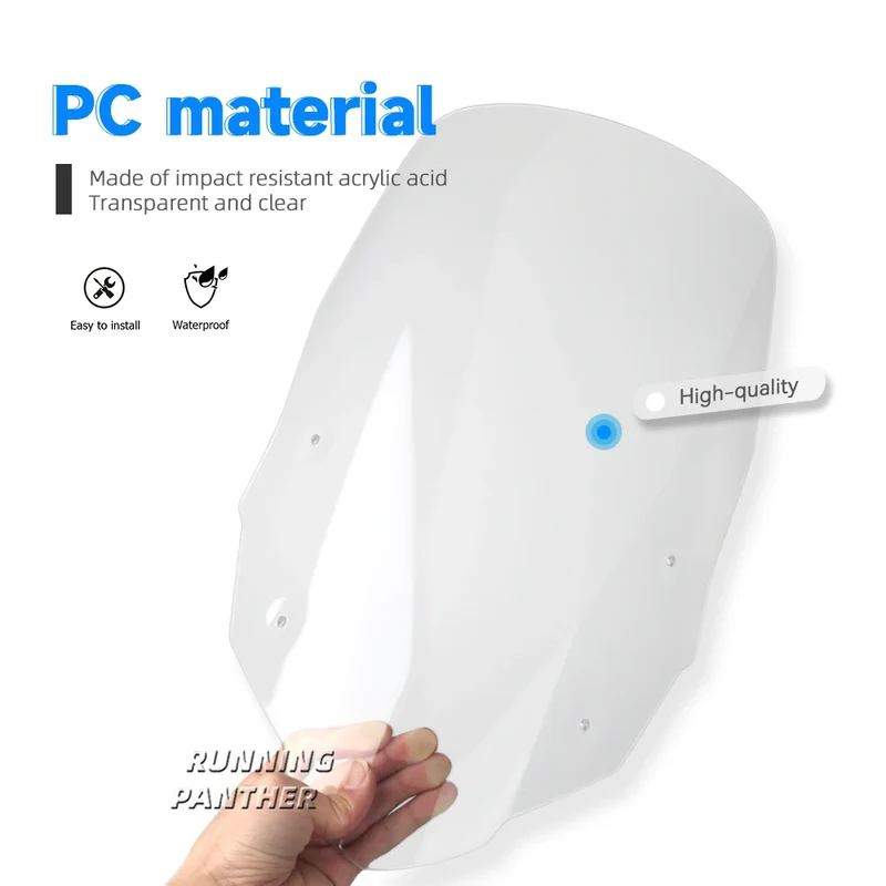 2023 Motorcycle Front Windscreen Windshield Visor Wind Screen Shield Spoiler Deflector For HONDA XL 750 XL750 TRANSALP Transalp