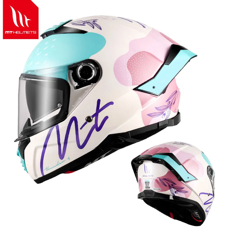 MT Thunder SV 4 ECE 22.06 DOT Approved Full Face Helmets Motorcycle Double Lens Shield Scooter Helmen Men Capacete de Moto