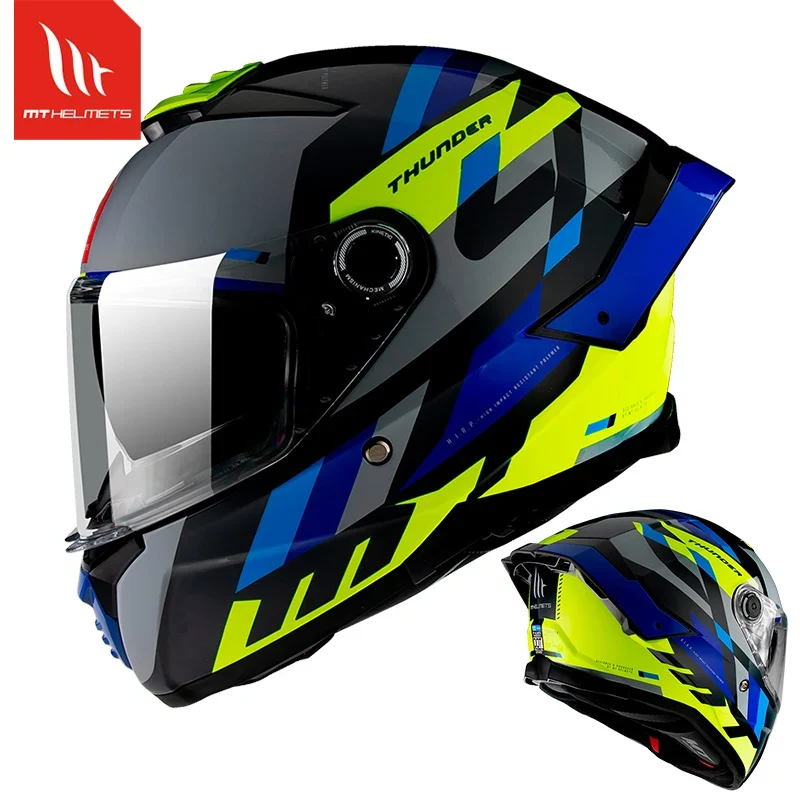 MT Thunder SV 4 ECE 22.06 DOT Approved Full Face Helmets Motorcycle Double Lens Shield Scooter Helmen Men Capacete de Moto